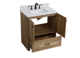 Soma Bathroom Vanity Set in Natural Oak