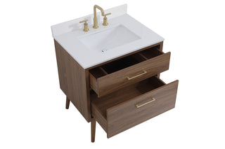 Boise Bathroom Vanity Set in Walnut Brown