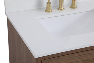 Boise Bathroom Vanity Set in Walnut Brown