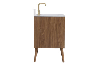 Boise Bathroom Vanity Set in Walnut Brown