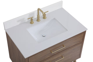Boise Bathroom Vanity Set in Walnut Brown