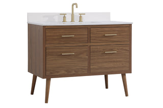 Boise Bathroom Vanity Set in Walnut Brown