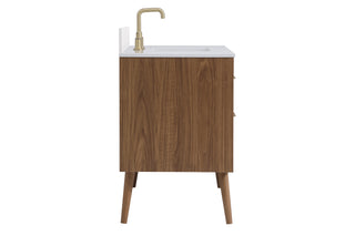 Boise Bathroom Vanity Set in Walnut Brown