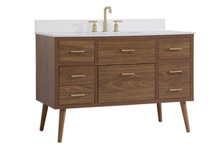 Boise Bathroom Vanity Set in Walnut Brown