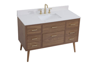 Boise Bathroom Vanity Set in Walnut Brown