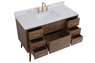 Boise Bathroom Vanity Set in Walnut Brown