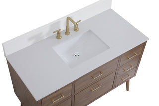 Boise Bathroom Vanity Set in Walnut Brown