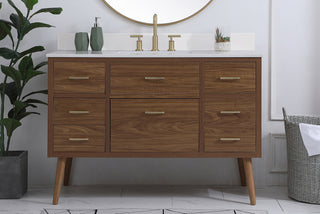 Boise Bathroom Vanity Set in Walnut Brown