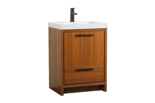 Wyatt Bathroom Vanity Set in Teak