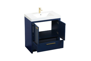 Wyatt Bathroom Vanity Set in Blue