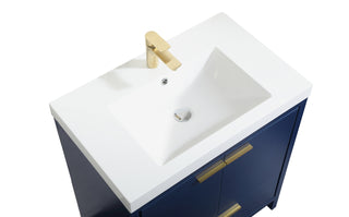 Wyatt Bathroom Vanity Set in Blue