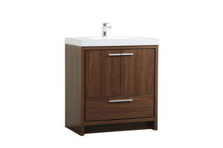 Wyatt Bathroom Vanity Set in Walnut
