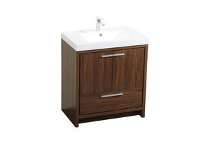 Wyatt Bathroom Vanity Set in Walnut