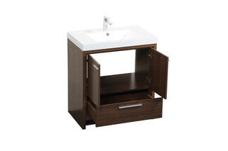 Wyatt Bathroom Vanity Set in Walnut