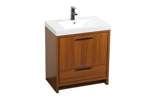 Wyatt Bathroom Vanity Set in Teak