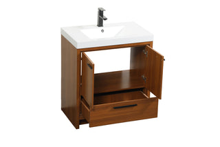 Wyatt Bathroom Vanity Set in Teak
