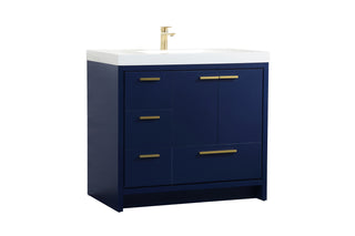 Wyatt Bathroom Vanity Set in Blue