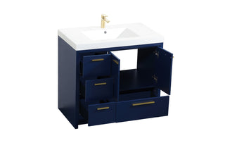 Wyatt Bathroom Vanity Set in Blue