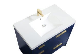 Wyatt Bathroom Vanity Set in Blue