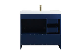 Wyatt Bathroom Vanity Set in Blue
