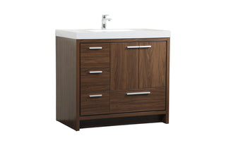 Wyatt Bathroom Vanity Set in Walnut