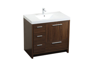Wyatt Bathroom Vanity Set in Walnut