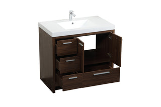 Wyatt Bathroom Vanity Set in Walnut
