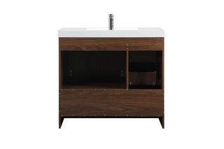 Wyatt Bathroom Vanity Set in Walnut