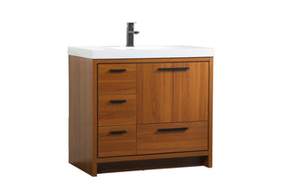 Wyatt Bathroom Vanity Set in Teak