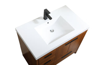 Wyatt Bathroom Vanity Set in Teak