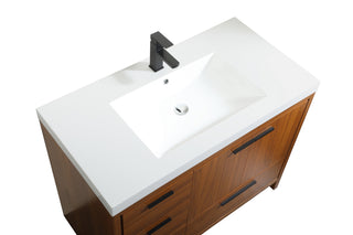 Wyatt Bathroom Vanity Set in Teak