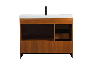 Wyatt Bathroom Vanity Set in Teak