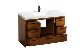 Wyatt Bathroom Vanity Set in Teak