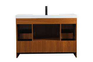 Wyatt Bathroom Vanity Set in Teak