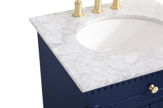 Clarence Bathroom Vanity Set in Blue