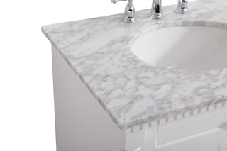 Clarence Bathroom Vanity Set in White