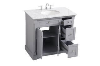 Clarence Bathroom Vanity Set in Grey