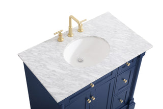 Clarence Bathroom Vanity Set in Blue