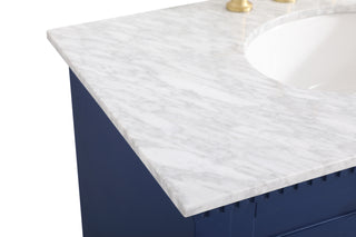 Clarence Bathroom Vanity Set in Blue