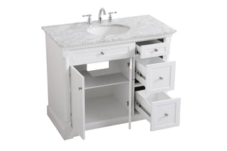 Clarence Bathroom Vanity Set in White