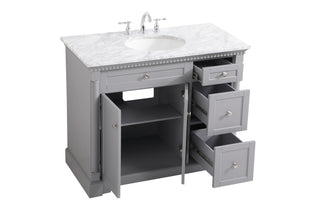Clarence Bathroom Vanity Set in Grey