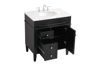 Park Avenue Bathroom Vanity Set in Black