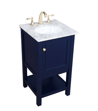 Metropolis Bathroom Vanity Set in Blue