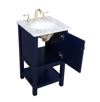 Metropolis Bathroom Vanity Set in Blue