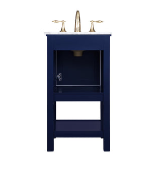 Metropolis Bathroom Vanity Set in Blue