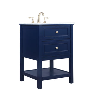 Metropolis Bathroom Vanity Set in Blue