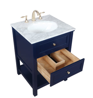 Metropolis Bathroom Vanity Set in Blue