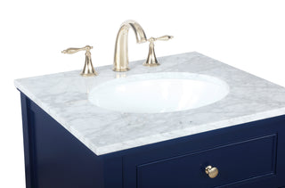 Metropolis Bathroom Vanity Set in Blue