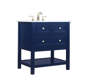 Metropolis Bathroom Vanity Set in Blue