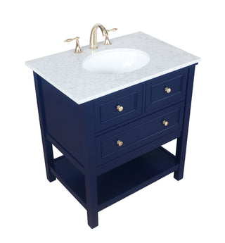 Metropolis Bathroom Vanity Set in Blue